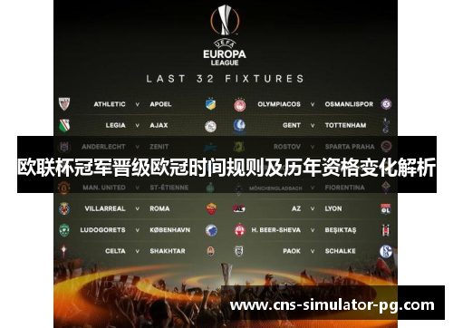 欧联杯冠军晋级欧冠时间规则及历年资格变化解析 欧联杯冠军晋级欧冠时间规则及历年资格变化解析